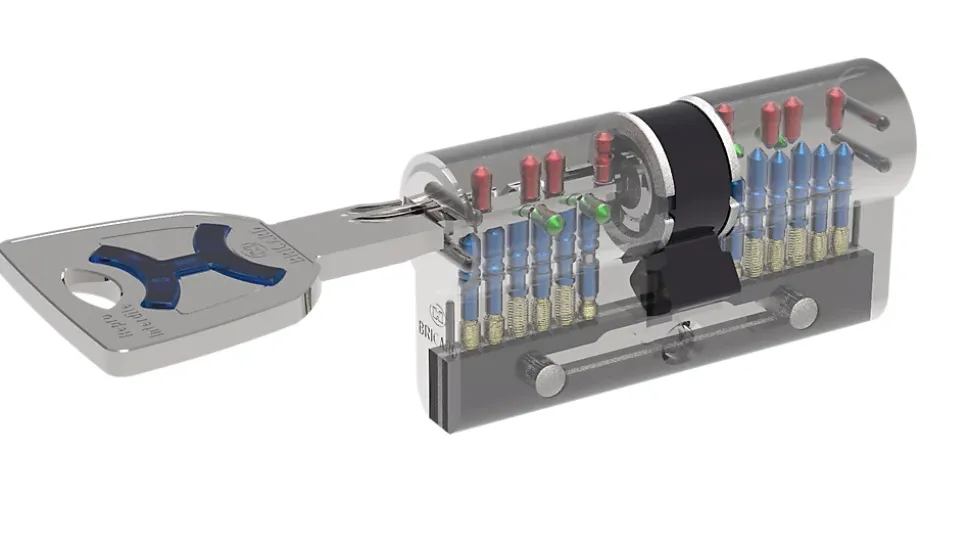 Cylindre débrayable Bricard mistral 2 entrées 30x30 mm