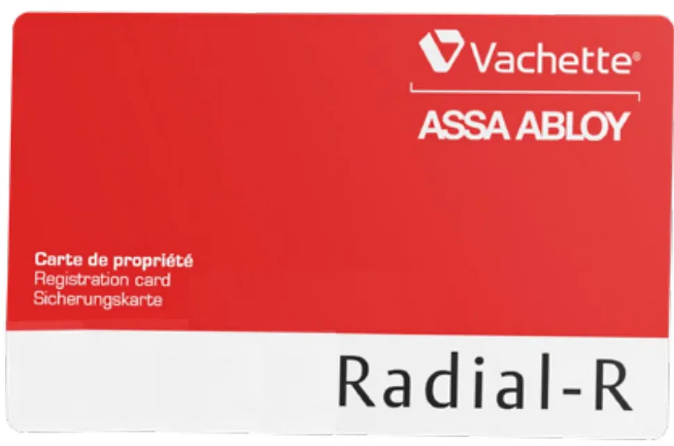 Cylindre à double entrée RADIAL-R 32x62mm 3 clés - VACHETTE - 20975000