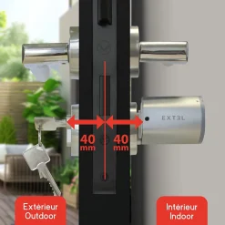 Cylindre 40/40 pour serrure connectée Extel Lock - Extel - 720112