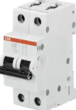 Disjoncteur bipolaire courbe D 16A ABB