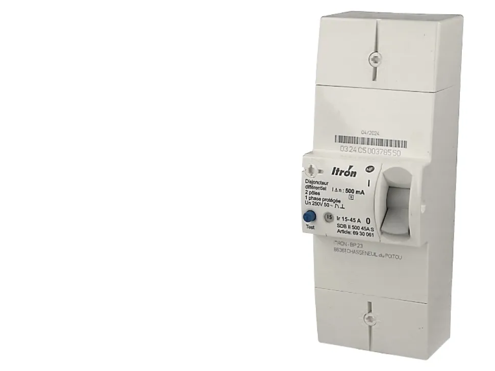 Disjoncteur EDF monophasé instantané 15/45A Itron Actaris