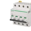 Disjoncteur modulaire tétrapolaire Schneider Acti9 iC60N 16A courbe D