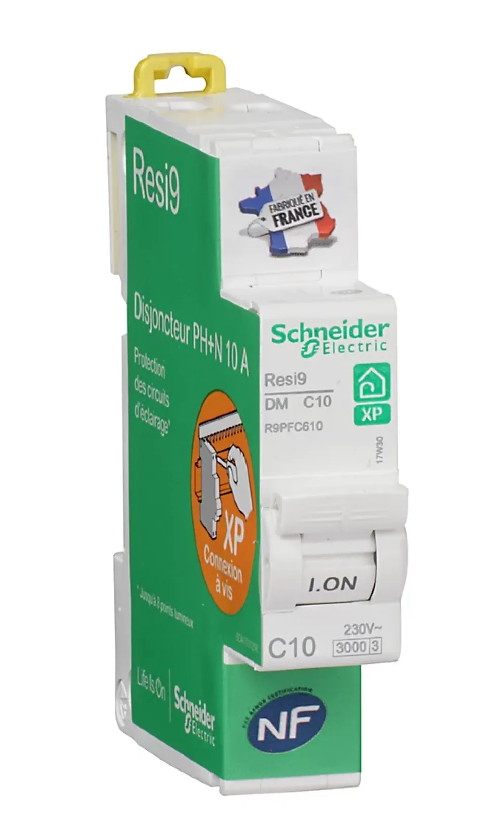 Disjoncteur peignable courbe C phase + neutre 20A Schneider Electric Resi9 XP