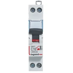 Disjoncteur Phase + neutre 16A Legrand