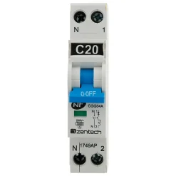 Disjoncteur PH/N 20A cumulus + chauffe-eau Zenitech