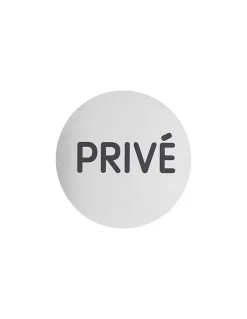 Disque de signalisation Privé, aluminium adhésif, diamètre 80mm - THIRARD