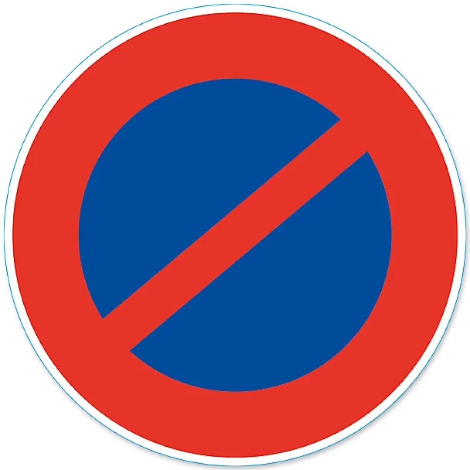 Disque de signalisation "Stationnement interdit" ø28 cm