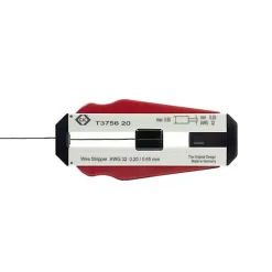 Dénudeur de fil C.K T3756 0,20 mm pour fils PVC et PTFE, lame en acier trempé