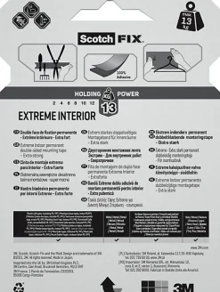 Double face intérieur Scotch Extrême 19 mm x 5 m blanc, 13 kg