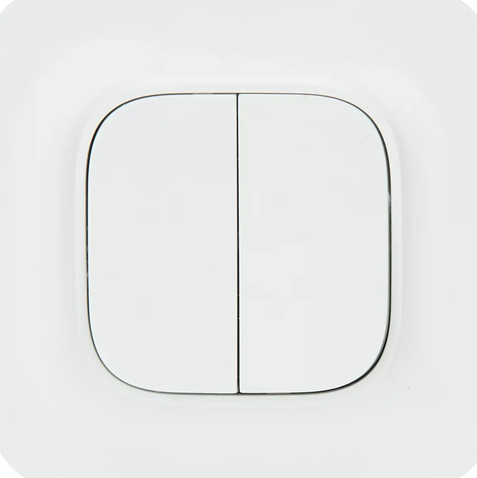 Double interrupteur Jacobsen Kennet blanc complet