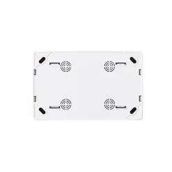Double prise monobloc en saillie Jacobsen Sigurd blanc complet