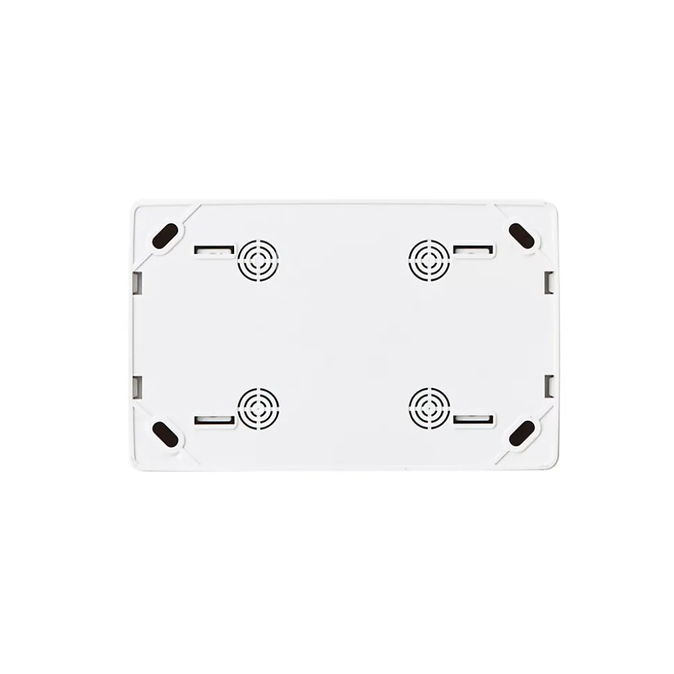 Double prise monobloc en saillie Jacobsen Sigurd blanc complet