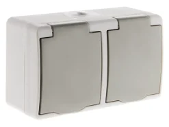 Double prise 2P+T étanche IP54 - Zenitech