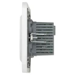 Double prise USB-A+C Jacobsen Kennet blanc complet