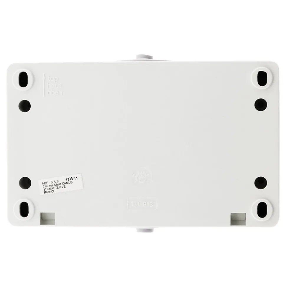 5 doubles prises 2P+T raccordement rapide Zenitech