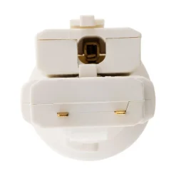 Douille avec Fiche DCL 6A 250V B22 - Blanc - Zenitech