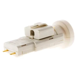 Douille avec Fiche DCL 6A 250V B22 - Blanc - Zenitech
