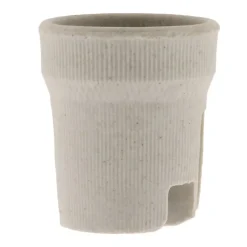 Douille E27 porcelaine à vis - Blanc - Zenitech