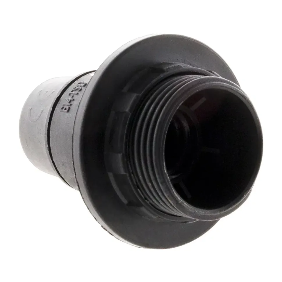 Douille E14 simple bague - Noir - Zenitech