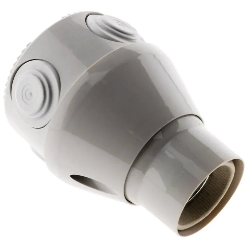 Douille orientable E27 - Blanc - Zenitech