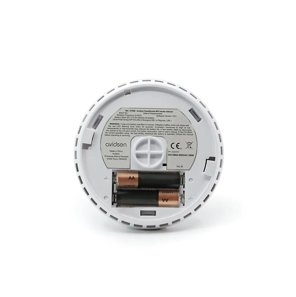 Détecteur de fumée connecté wifi HomeSmoke - Avidsen - 127065