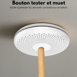 Détecteur de fumée et de monoxyde de carbone interconnecté Aroha Link - Alarme incendie et CO interconnectable - 2 pièces
