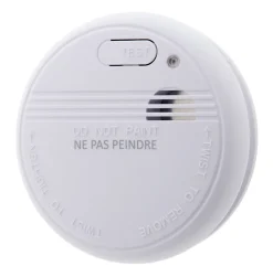 Détecteur de fumée NF pile et accessoires inclus - Otio