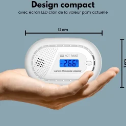 Détecteur de monoxyde de carbone Aroha Smart Connect WiFi - Batterie 10 ans - Alarme de CO connecte avec Tuya et Smartlife