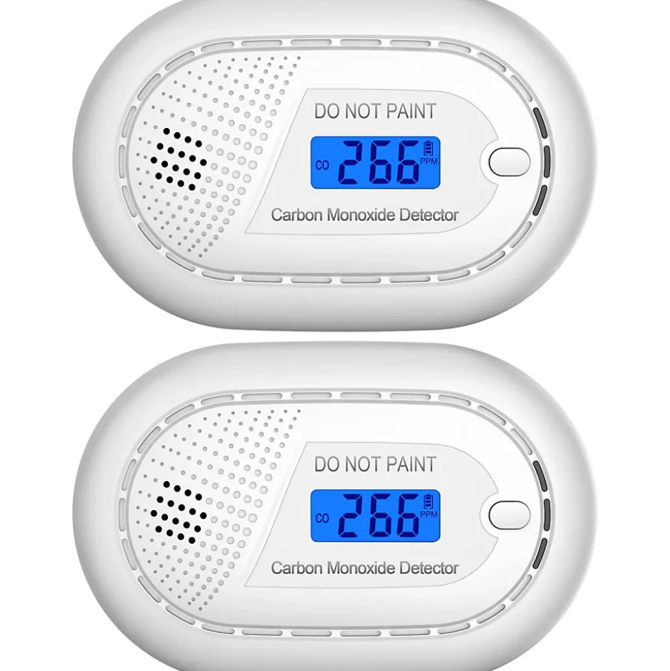 Détecteur de monoxyde de carbone interconnecté Aroha Link - Batterie 10 ans - Alarme de CO - Portable - 2 pièces