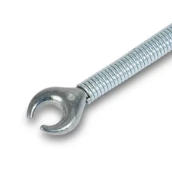 EBERTH Spirale de nettoyage de tuyaux 8m de long et 9mm de diamètre pour tuyaux à partir de 40mm tête en forme de griffe de 20mm