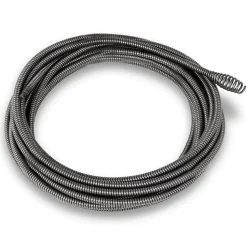 EBERTH Spirale 7,6m Pièce de Rechange pour Nettoyeur de Tuyaux, Boring Bulb Cutter Tête, Diamètre 11mm, tuyaux diamètre 2-5cm
