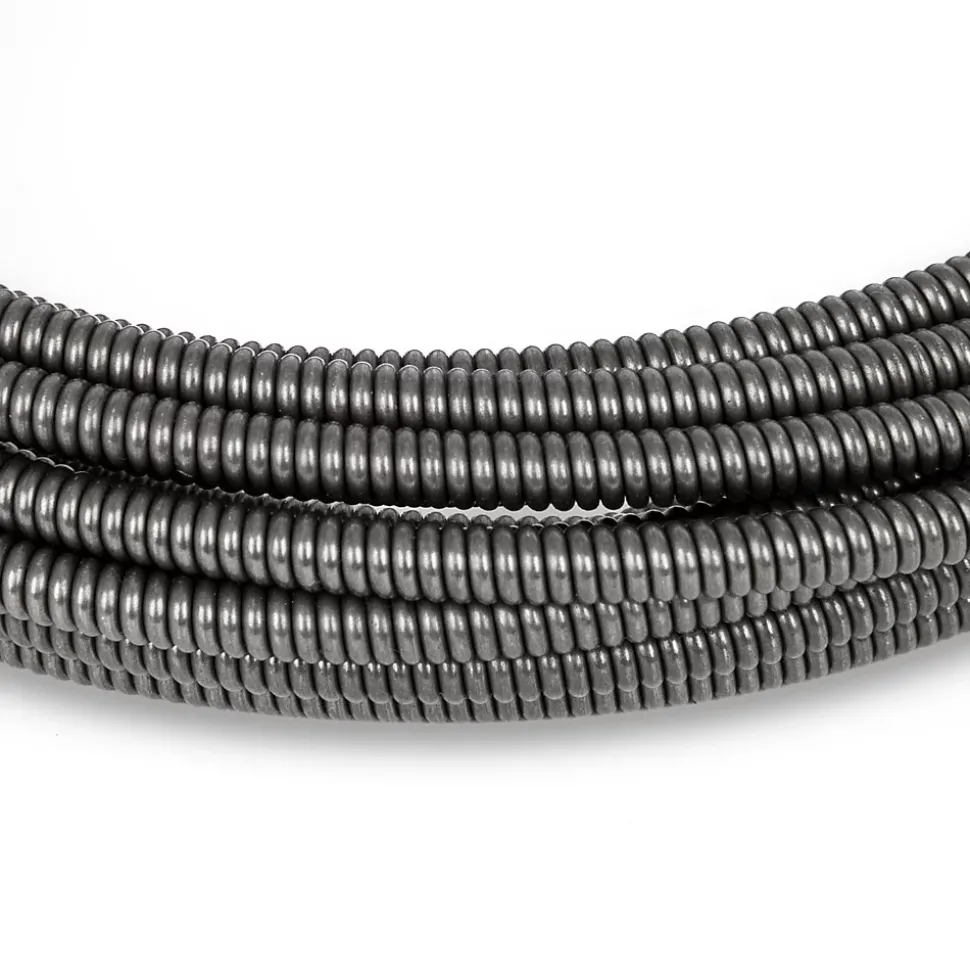 EBERTH Spirale 7,6m Pièce de Rechange pour Nettoyeur de Tuyaux, Boring Bulb Cutter Tête, Diamètre 11mm, tuyaux diamètre 2-5cm