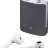 Ecouteurs connectés Bluetooth boîtier gris