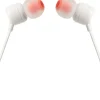 Ecouteurs filaires JBL T110 blanc avec microphone