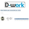 100 Ecrous Freins pour Vis M8 mm - 8 - Zingué CR3 - D-Work