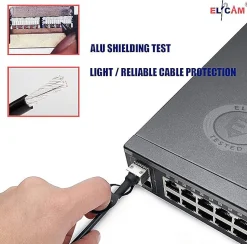 Elfcam - Câble DAC SFP+ à SFP+ 10Gb - 1m, Twinax Attache Directe, Haute Performance