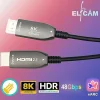 Elfcam - Câble HDMI 8K Fibre Optique 7m (Noir) - 48Gbps, HDMI 2.1, 8K 60Hz, 4K 120Hz, HDR10, eARC, PS5, Xbox, TV