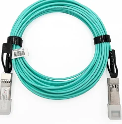 Elfcam - Câble Optique Actif SFP+ à SFP+ - 15m, AOC 10 Gbit/s OM3, Ultra Performant, Réseau Professionnels, PC
