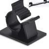 Elfcam - Clips Câble Adhésif Réglable pour Fibre Optique, Noir, Maison/Bureau, Attache Fil (Lot de 60)