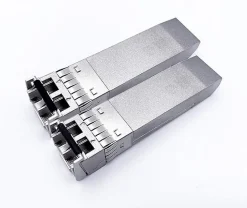 Elfcam - 2 Modules SFP+ 10 Gbps - LC/UPC Multimode OM3/OM4, 850nm DDM, 300 m, Compatibles Freebox Ultra