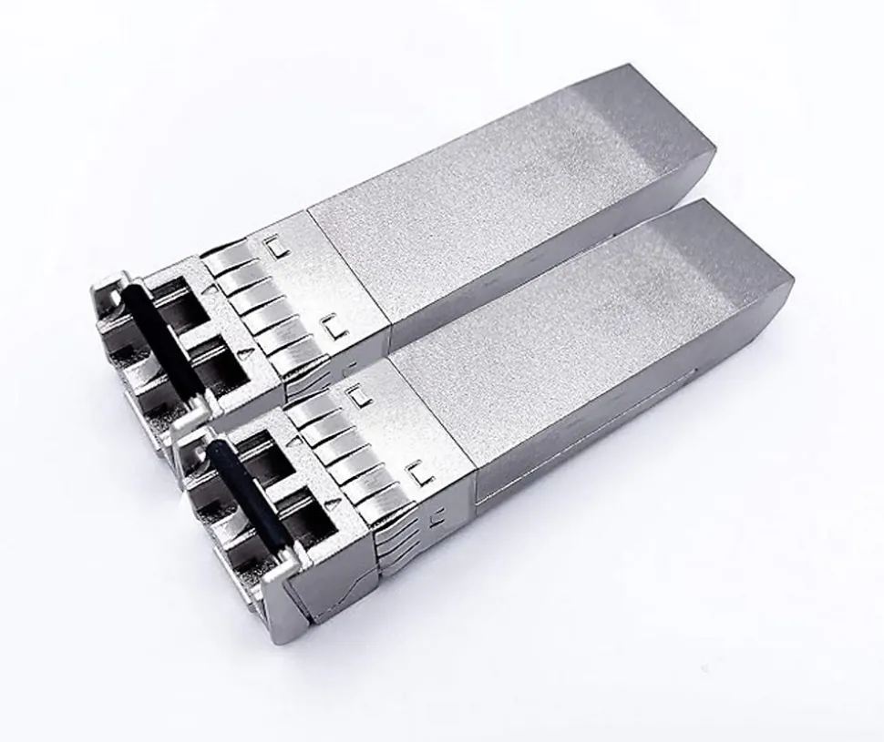 Elfcam - 2 Modules SFP+ 10 Gbps - LC/UPC Multimode OM3/OM4, 850nm DDM, 300 m, Compatibles Freebox Ultra