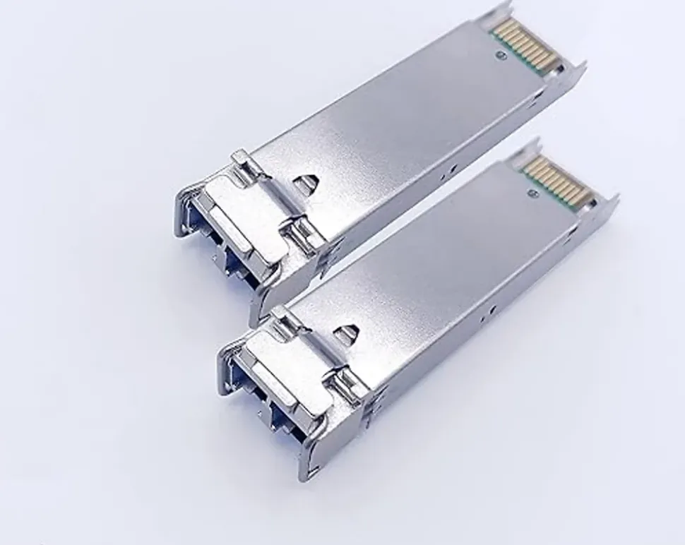 Elfcam - 2 Modules SFP 1,25 Gbps LC/UPC Duplex Multimode 850nm, 550m, Transceiver Fibre Optique Performant