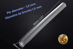 Elfcam - Smoove Transparent 60mm Lot 100, Protection d'Épissure Fibre Optique Thermo-rétractable (Nanchon)