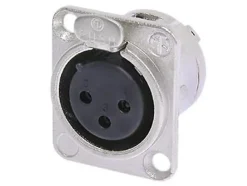 Embase XLR 3 points femelle type D NEUTRIK