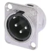 Embase XLR 3 points male type D NEUTRIK