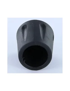 Embout rond envellopant caoutchouc vulcanisé Noir Pour Tube 28 à 29 - 1 pièce