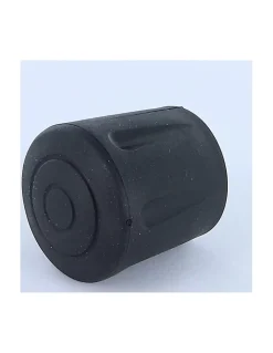Embout rond envellopant caoutchouc vulcanisé Noir Pour Tube 28 à 29 - 1 pièce