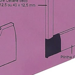 Embout sabot droit pour plinthe CELIANE Déco blanc 82 x 12,5 mm Legrand