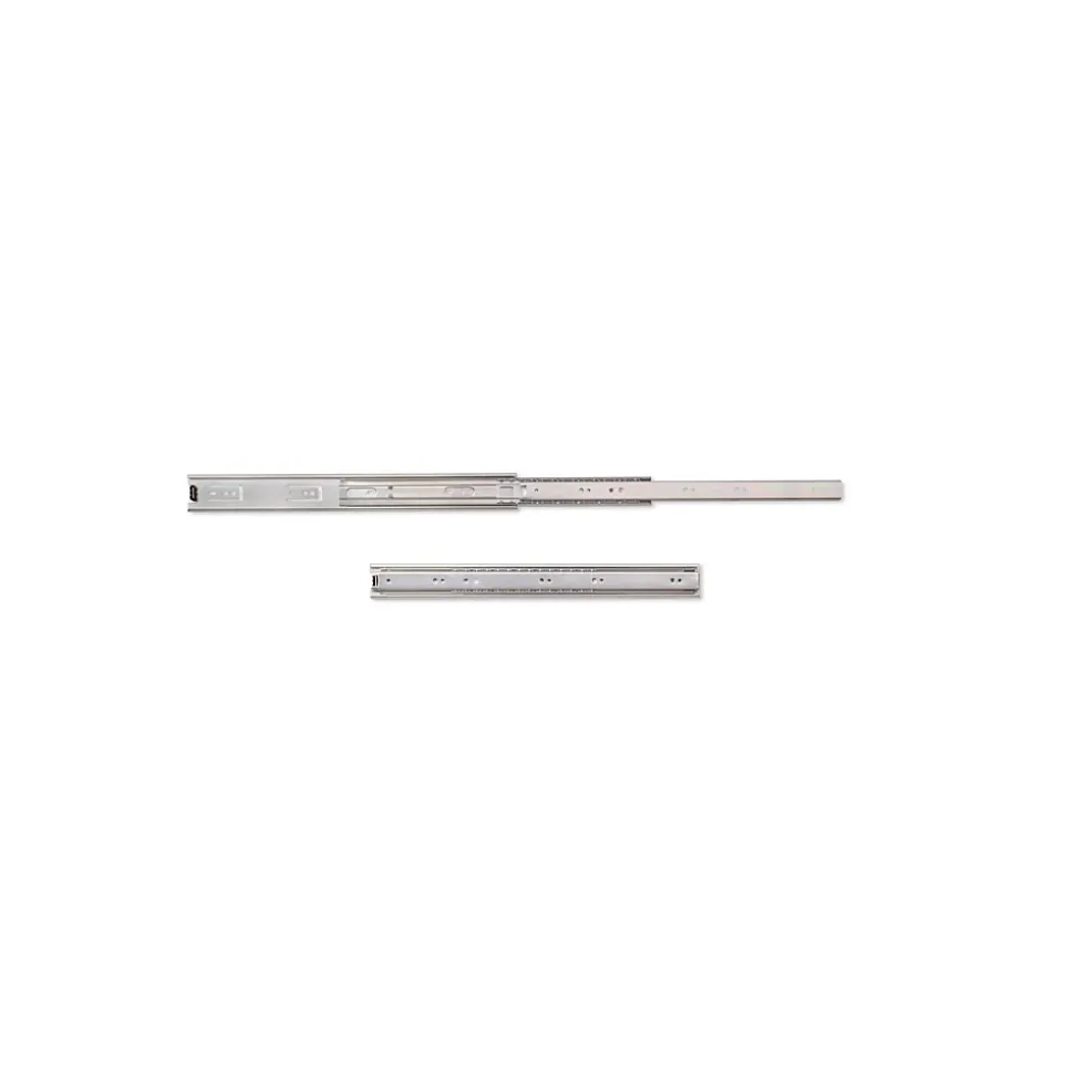 Emuca Jeu de coulisses à billes pour tiroir à sortie totale, hauteur 45mm, longueur 400mm, Acier, Zingué