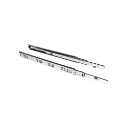 Emuca Jeu de coulisses à billes à sorties totale avec supports, hauteur 45mm, longueur 300mm, Acier, Zingué